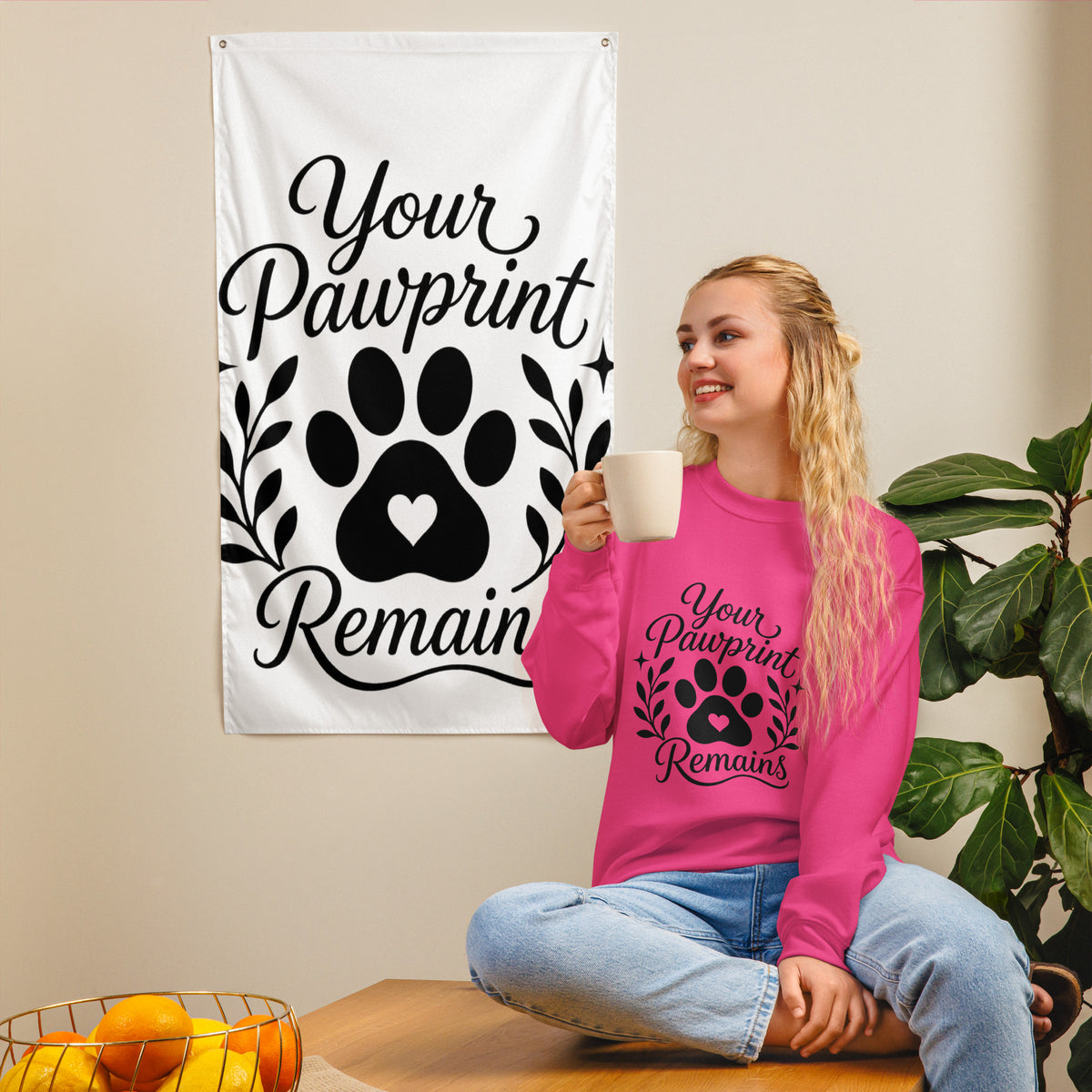 Your Pawprints Remain - Pet Memorial Sweatshirt – view 3