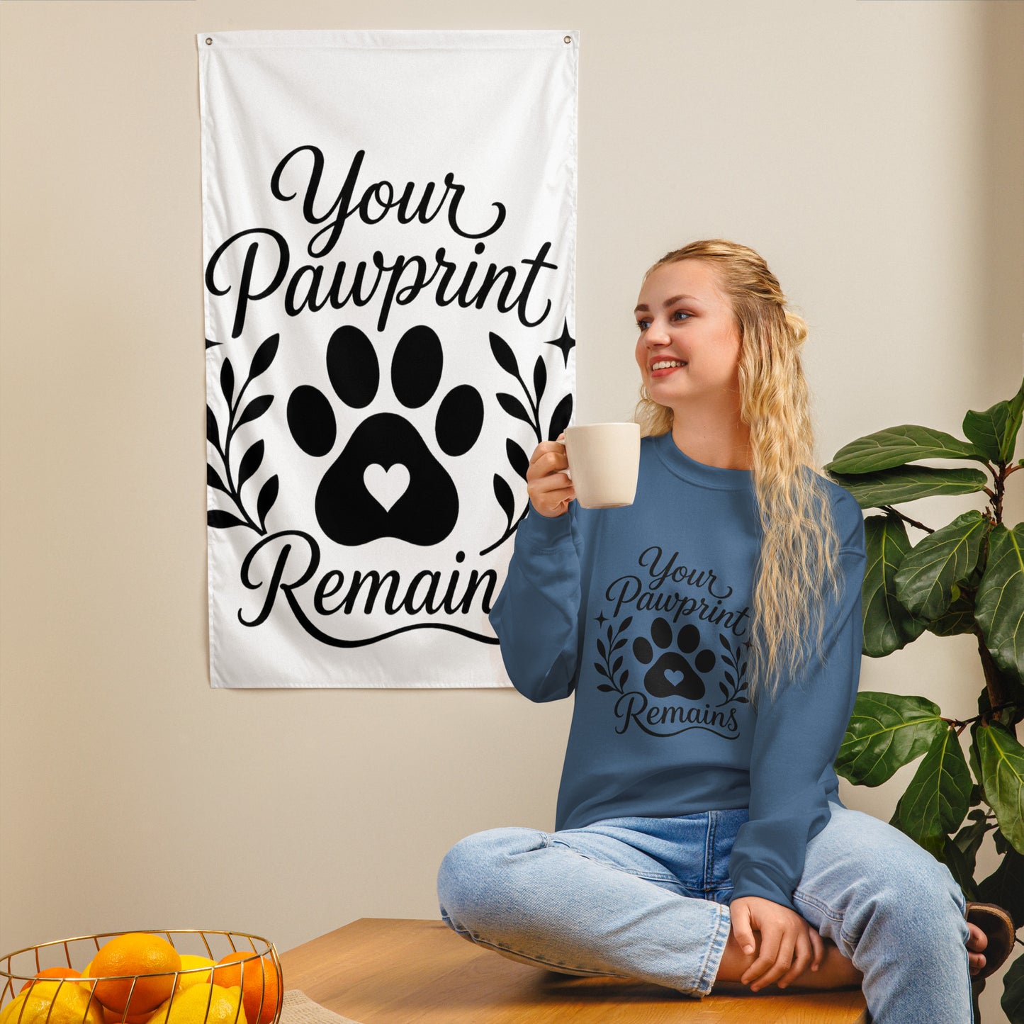 Your Pawprints Remain - Pet Memorial Sweatshirt – view 2