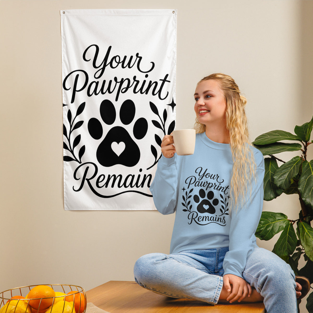 Your Pawprints Remain - Pet Memorial Sweatshirt – view 6