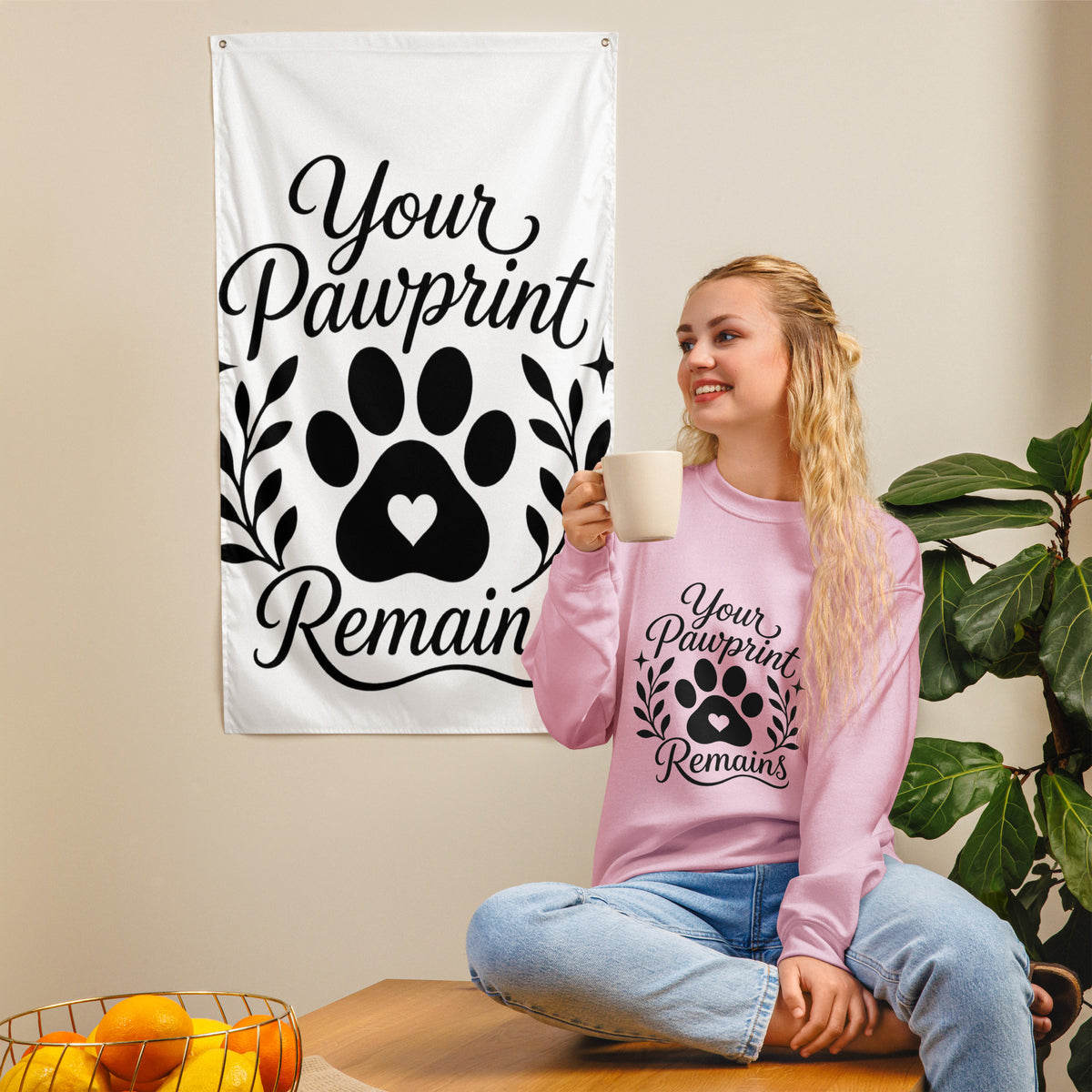 Your Pawprints Remain - Pet Memorial Sweatshirt – view 9