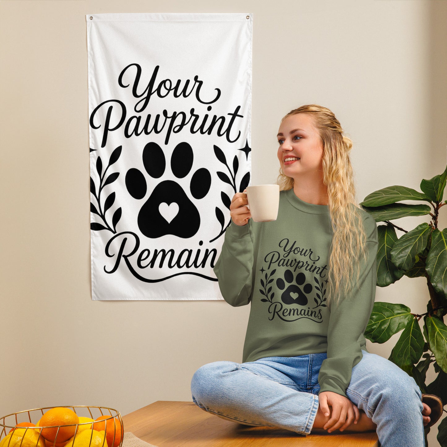 Your Pawprints Remain - Pet Memorial Sweatshirt – view 4