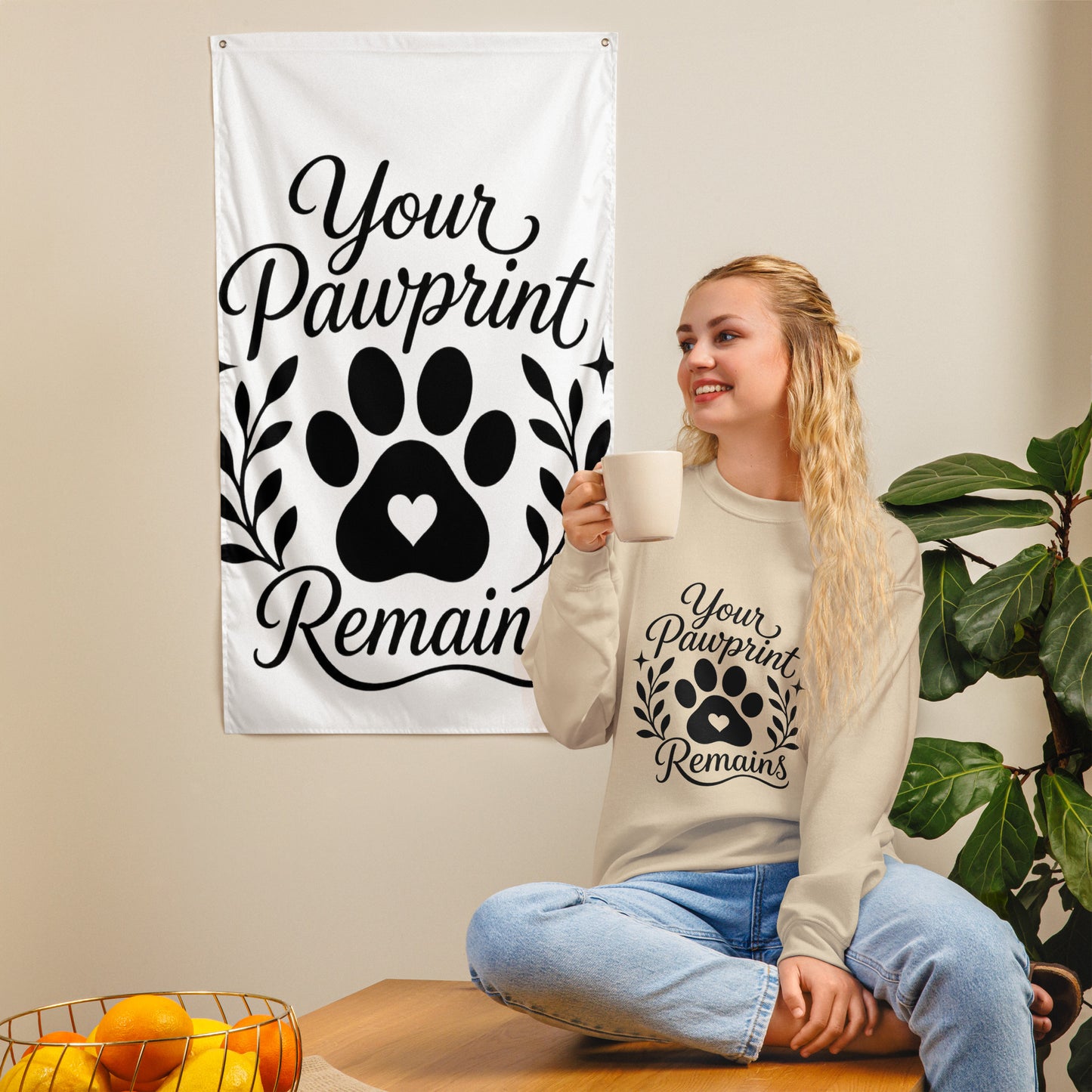 Your Pawprints Remain - Pet Memorial Sweatshirt – view 8