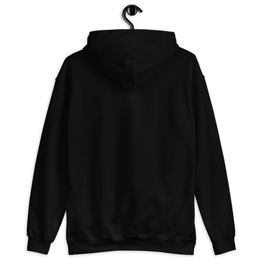 Dogs Make Me Happy Humans Make My Head Hurt hoodie in Black, back view