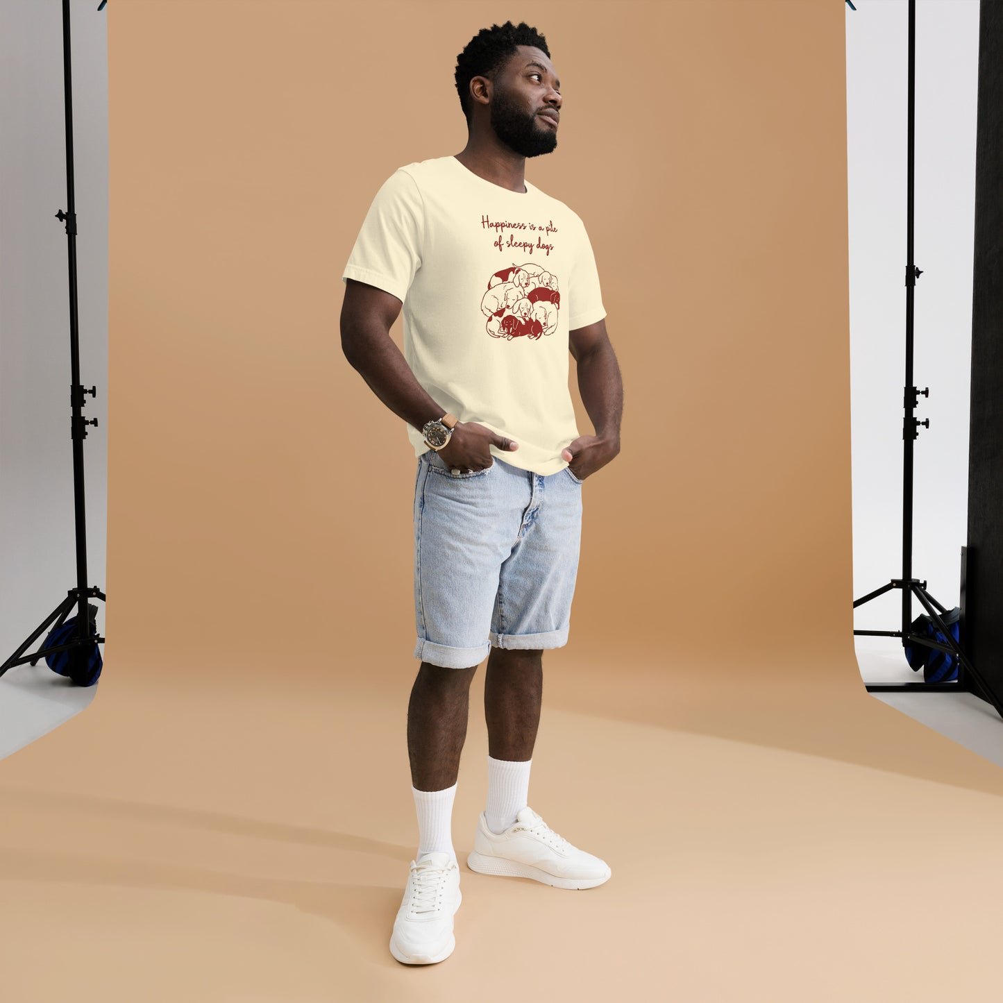 Happiness Is a Pile of Sleepy Dogs Tee – view 11