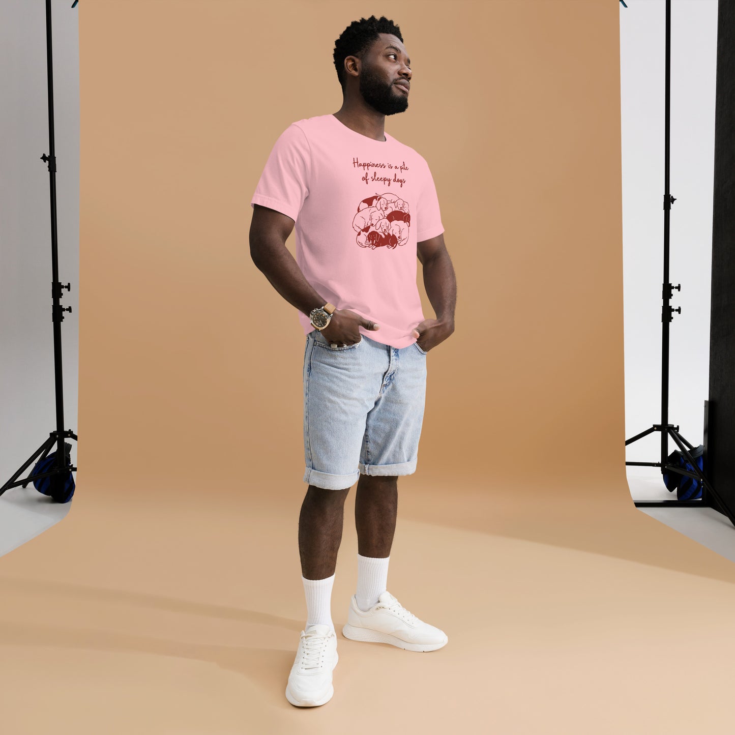 Happiness Is a Pile of Sleepy Dogs Tee – view 6
