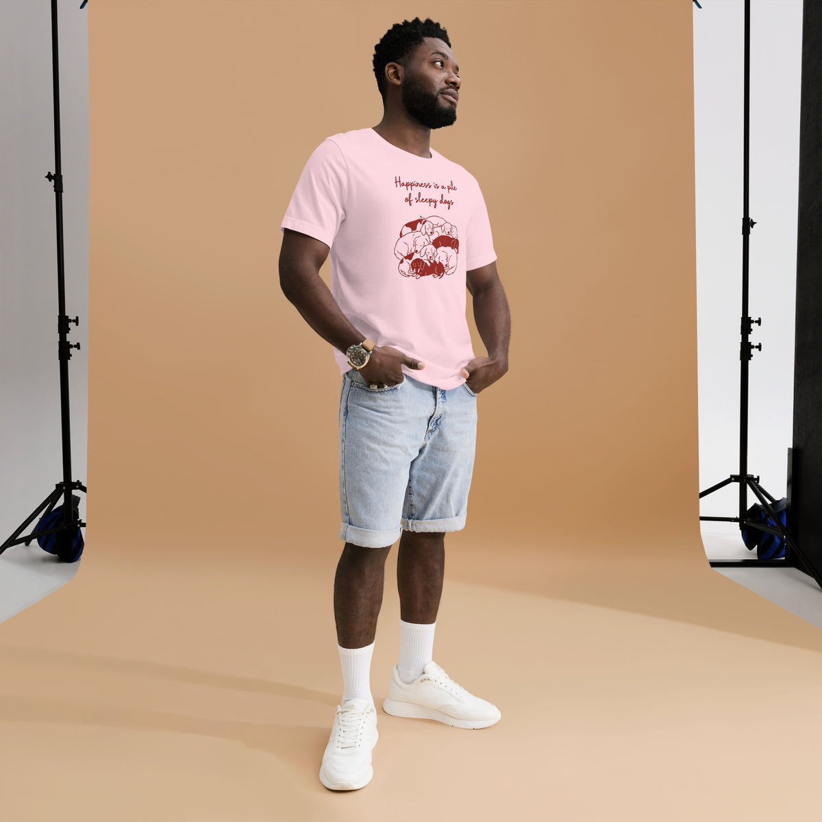 Happiness Is a Pile of Sleepy Dogs Tee – view 10