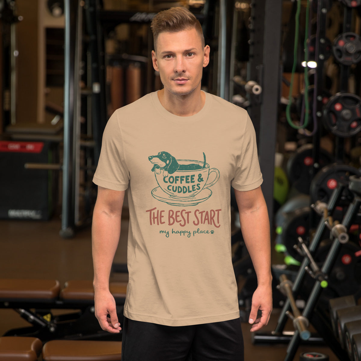 Coffee & Cuddles Dachshund Tee – view 10